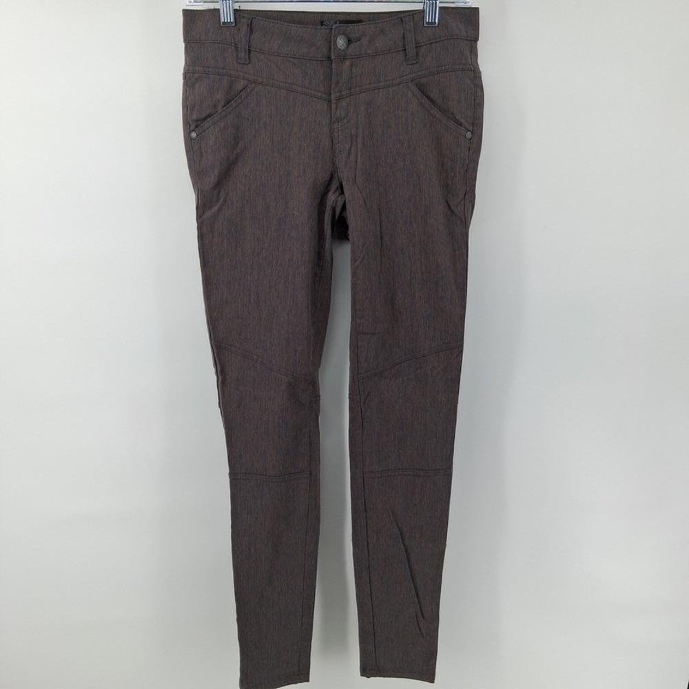 prAna Pants Womens 2 Heather Brown Slim Fit Skinny Leg Solid Stretch Chino